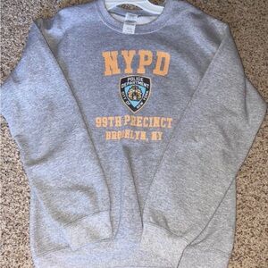 Gildan Gray NYPD Crewneck Sweater